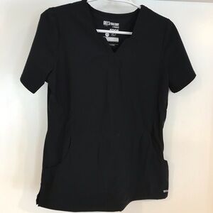 Grey's Anatomy by Barco Black Scrub Top